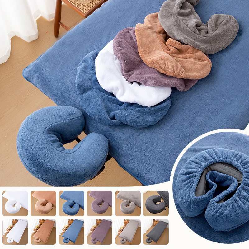 Wellness Spa And Salon - Coral Fleece Beauty Salon Bed Sheets