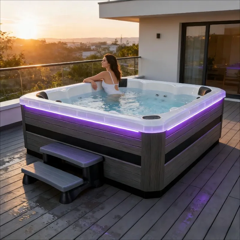 Spa Wellness Jacuzzi - Outdoor Jacuzzi Multiplayer Heated Surfing SPA