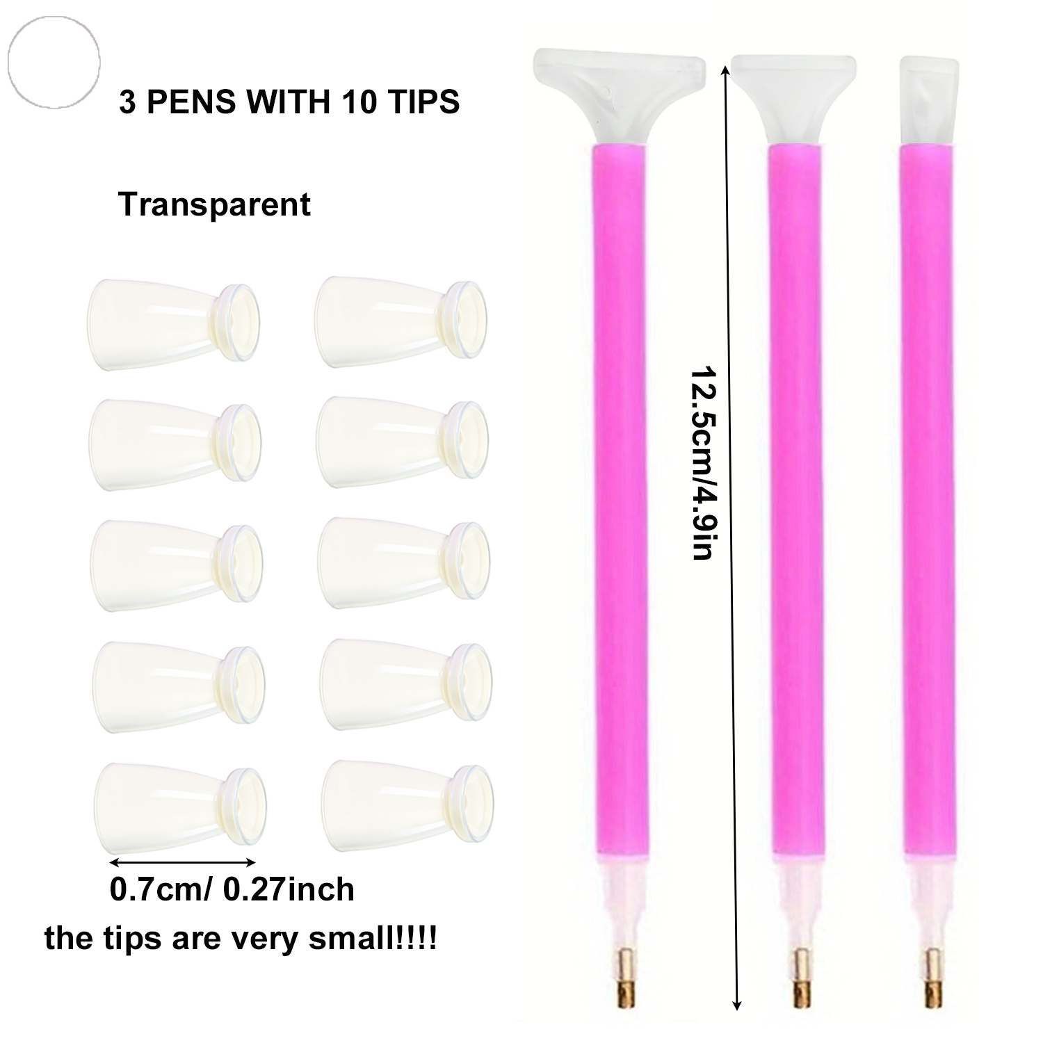 10 Silicone Tips & 3 Pens Diam - Waxing Kit Home review and price